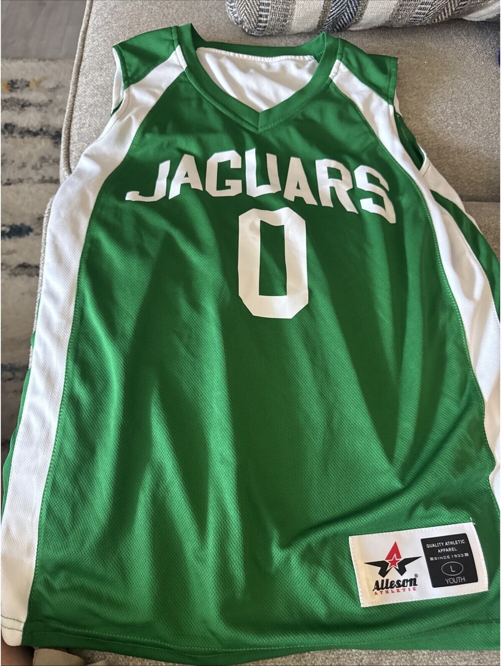 Allison Athletic Jaguars O J Sleeveless Jersey Youth L